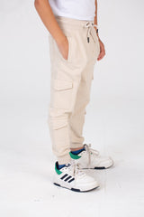 Boys Sweatpants With Elastic Waistband And Side And Back Pockets
