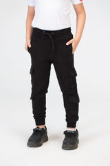 Boys Sweatpants With Elastic Waistband And Side And Back Pockets