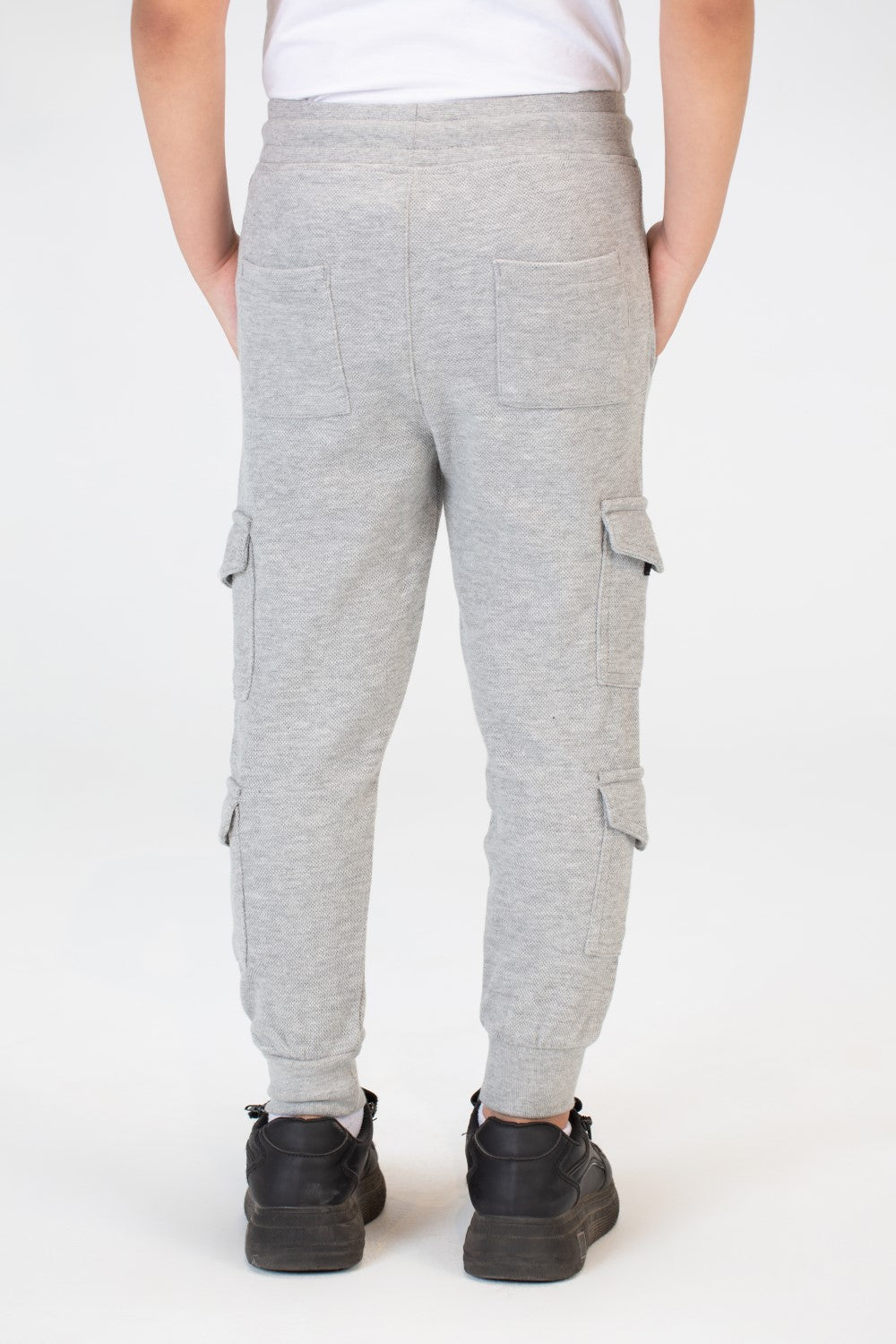 Boys Sweatpants With Elastic Waistband And Side And Back Pockets