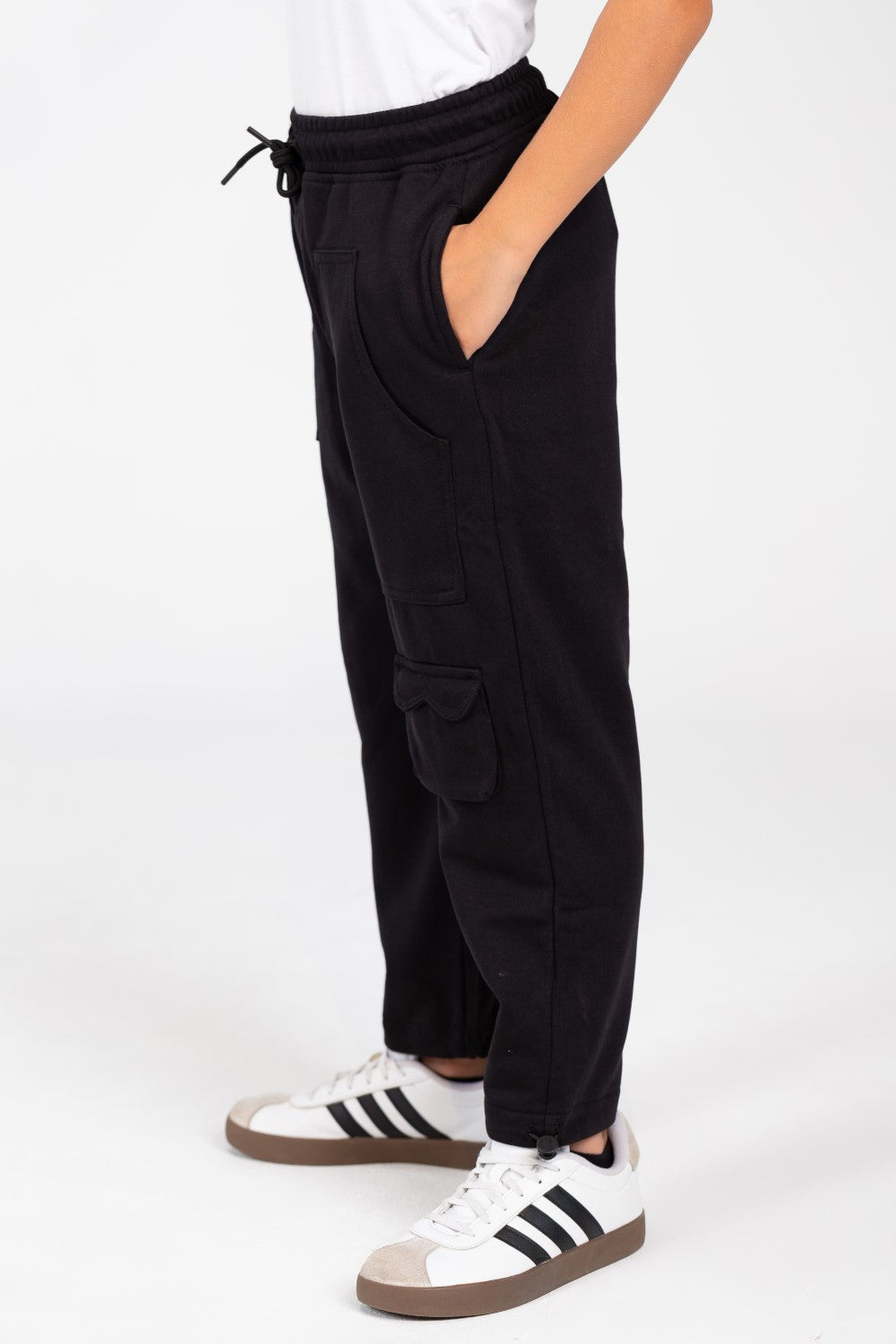 Boy's Sweatpants With A Drawstring And A Unique Cut