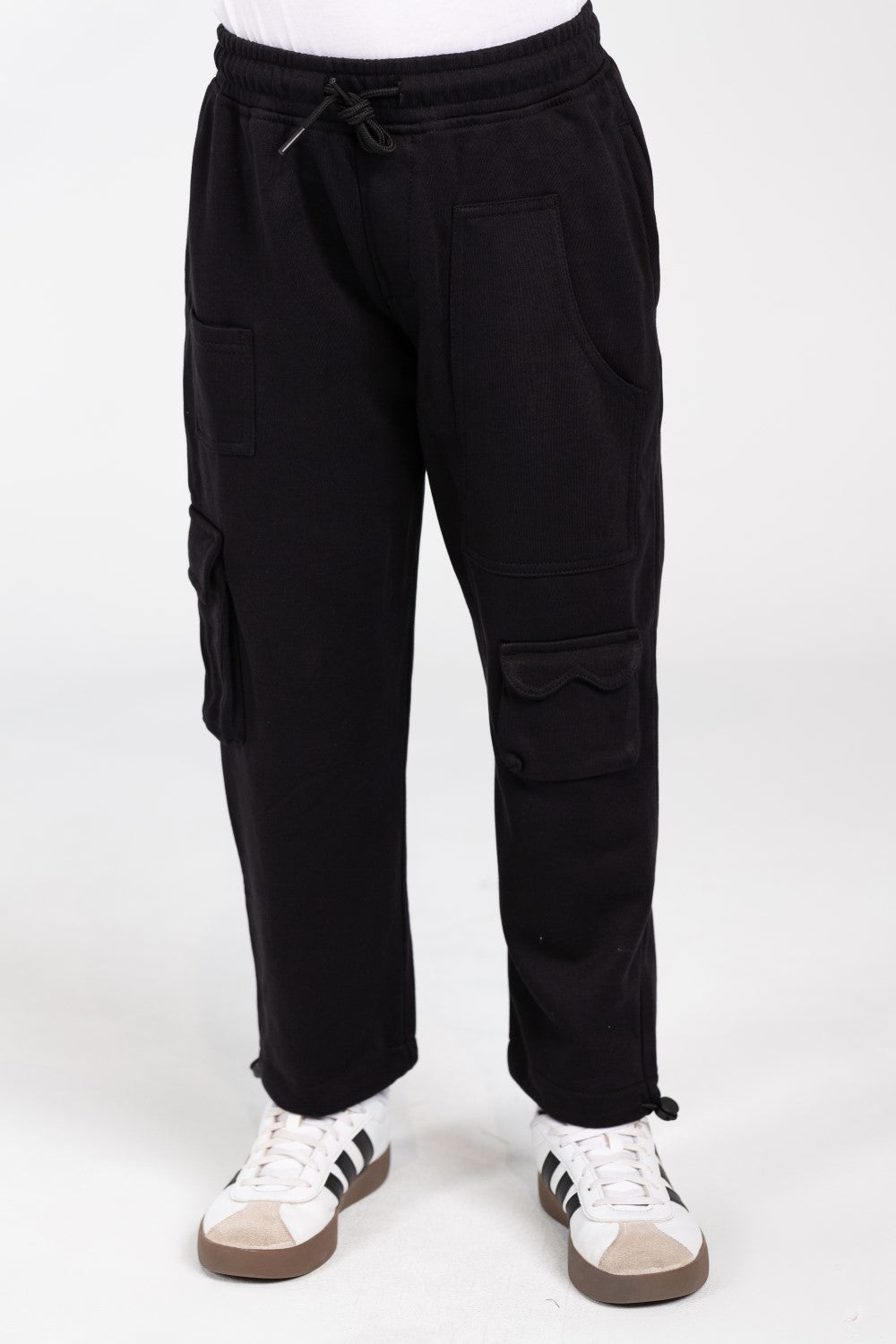 Boy's Sweatpants With A Drawstring And A Unique Cut
