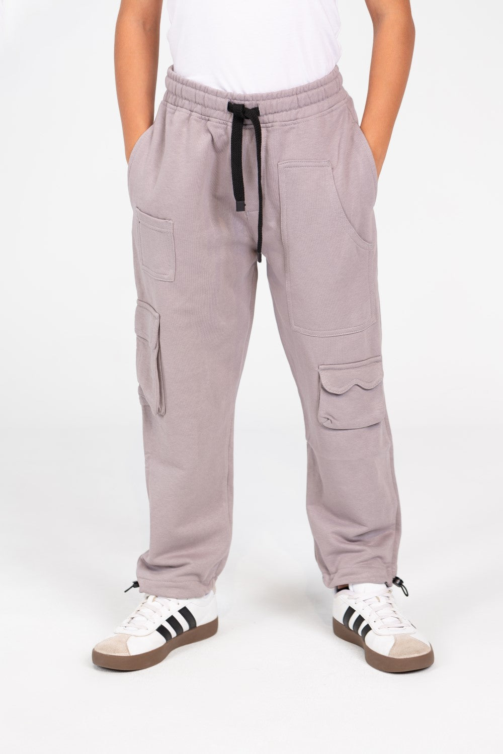 Boy's Sweatpants With A Drawstring And A Unique Cut