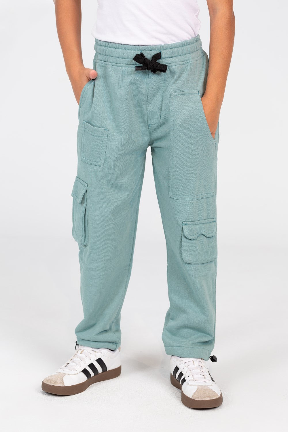 Boy's Sweatpants With A Drawstring And A Unique Cut