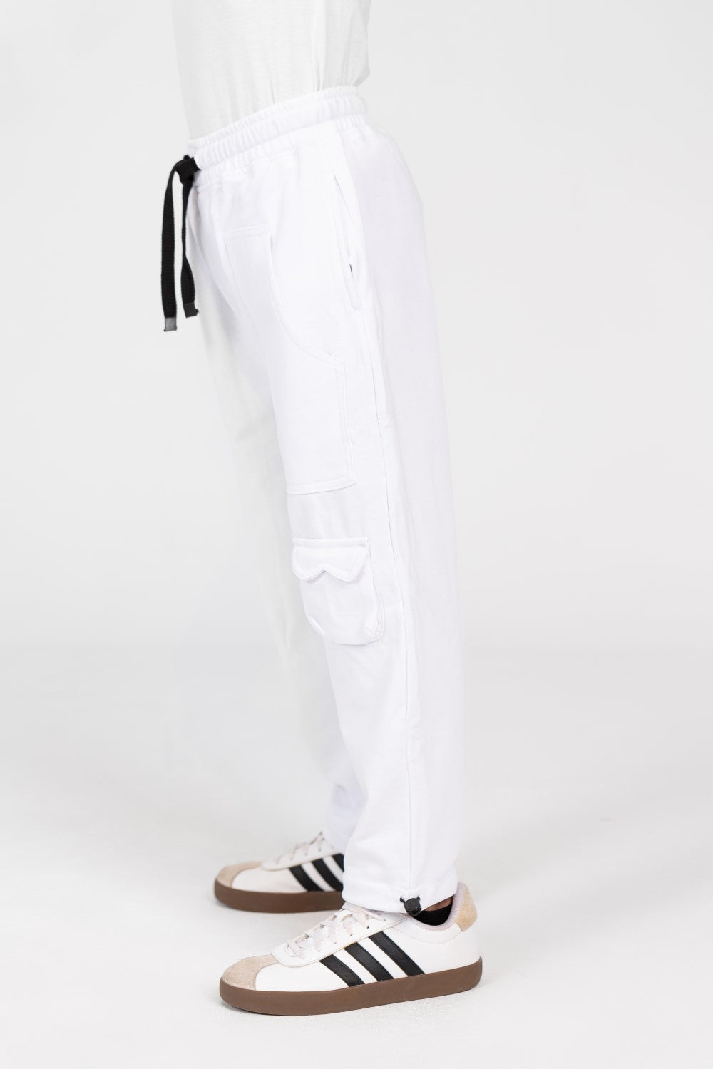 Boy's Sweatpants With A Drawstring And A Unique Cut