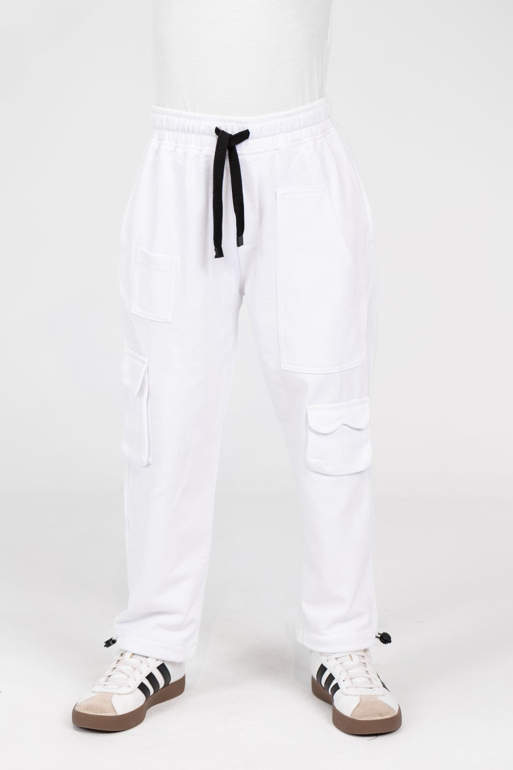 Boy's Sweatpants With A Drawstring And A Unique Cut