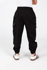 Boy's Sweatpants With Elastic Waistband And Modern Side Pockets