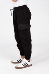 Boy's Sweatpants With Elastic Waistband And Modern Side Pockets