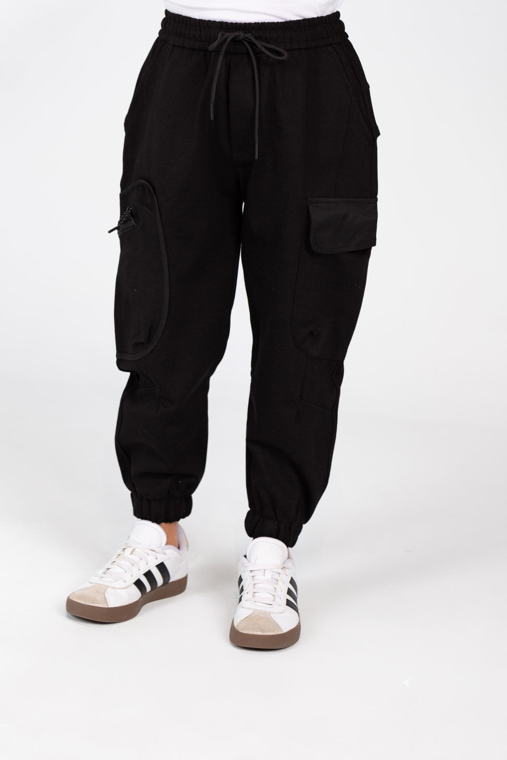 Boy's Sweatpants With Elastic Waistband And Modern Side Pockets