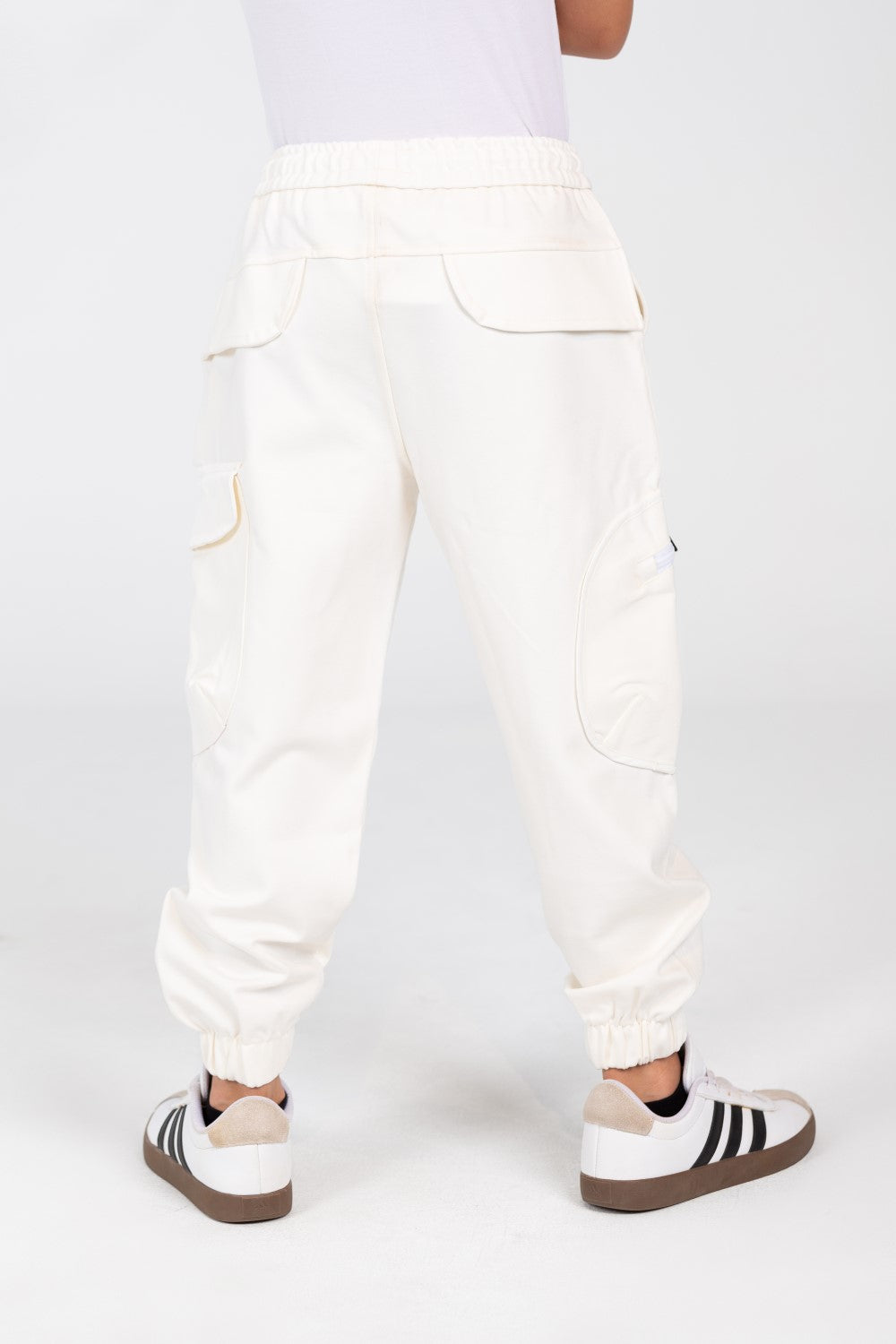 Boy's Sweatpants With Elastic Waistband And Modern Side Pockets