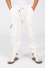 Boy's Sweatpants With Elastic Waistband And Modern Side Pockets