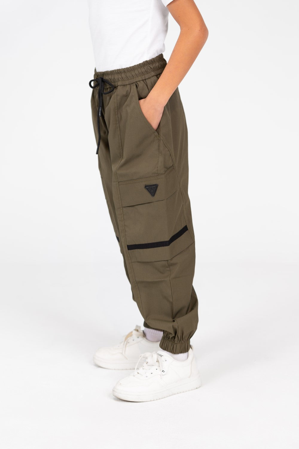 Boy's Sweatpants With Elastic Waistband And A Modern Cut