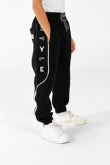 Boy's Sweatpants Joggers With Drawstring Closure And Back Pocket