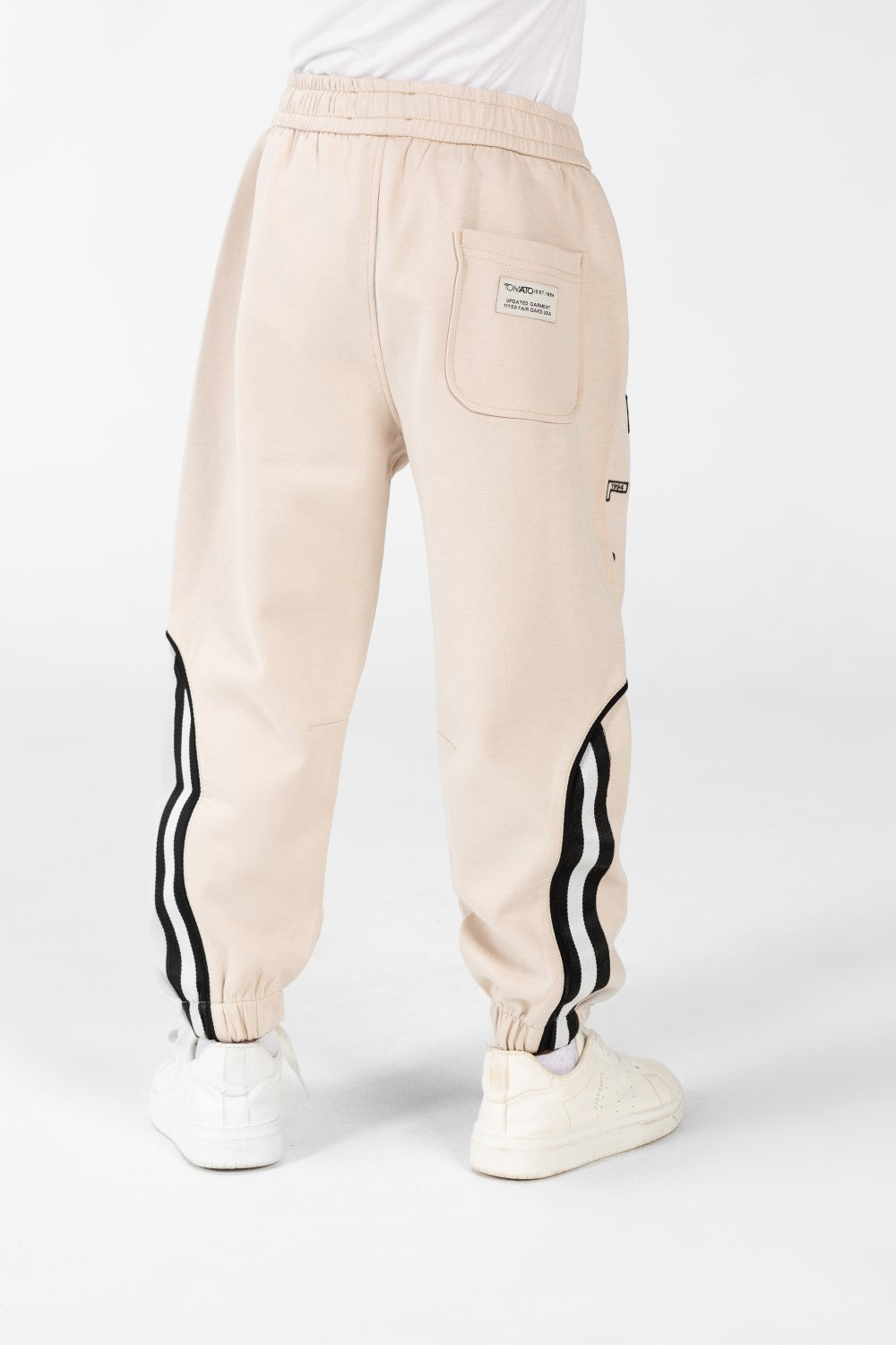 Boy's Sweatpants Joggers With Drawstring Closure And Back Pocket