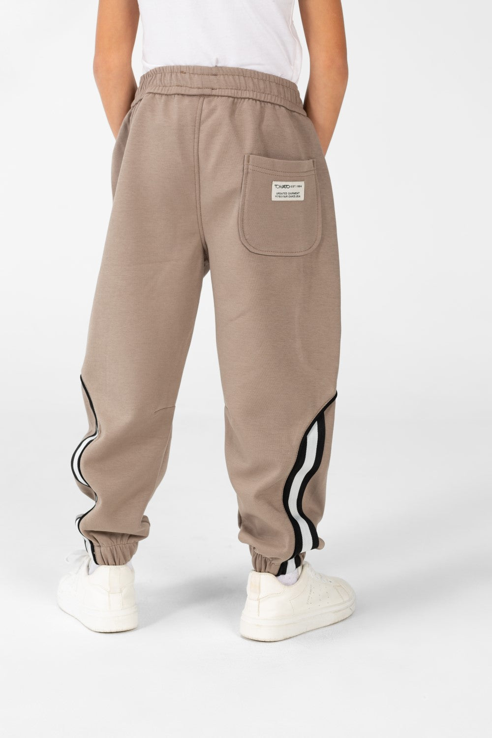 Boy's Sweatpants Joggers With Drawstring Closure And Back Pocket