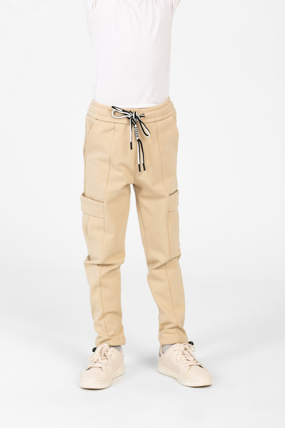 Boy's Round Printed Oversized Half Sleeved Sweatpants