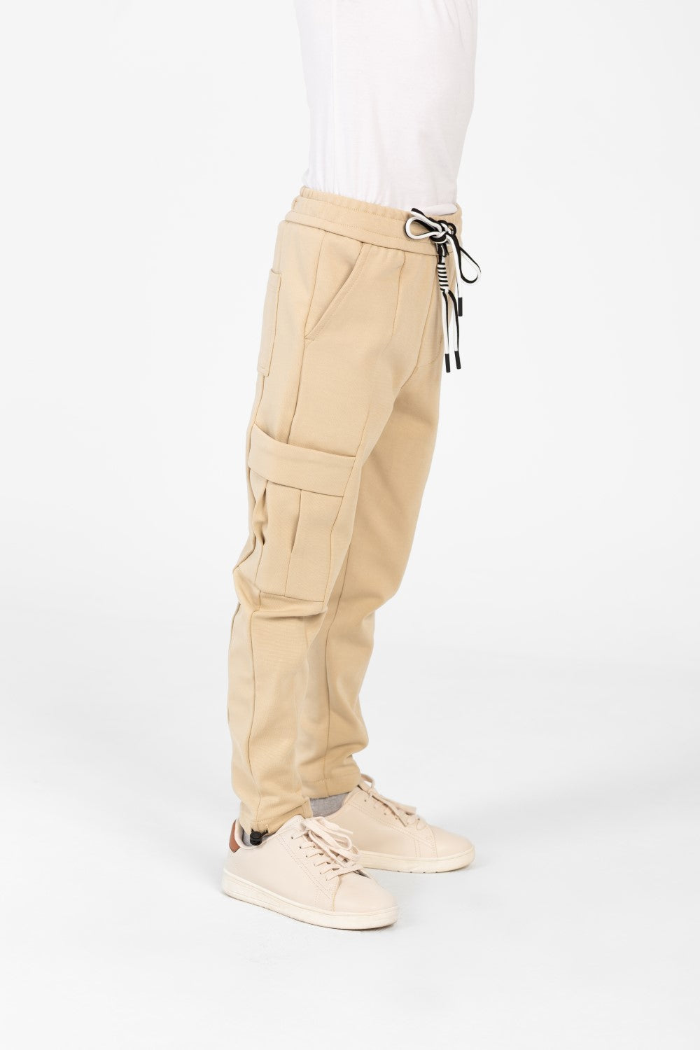 Boy's Round Printed Oversized Half Sleeved Sweatpants