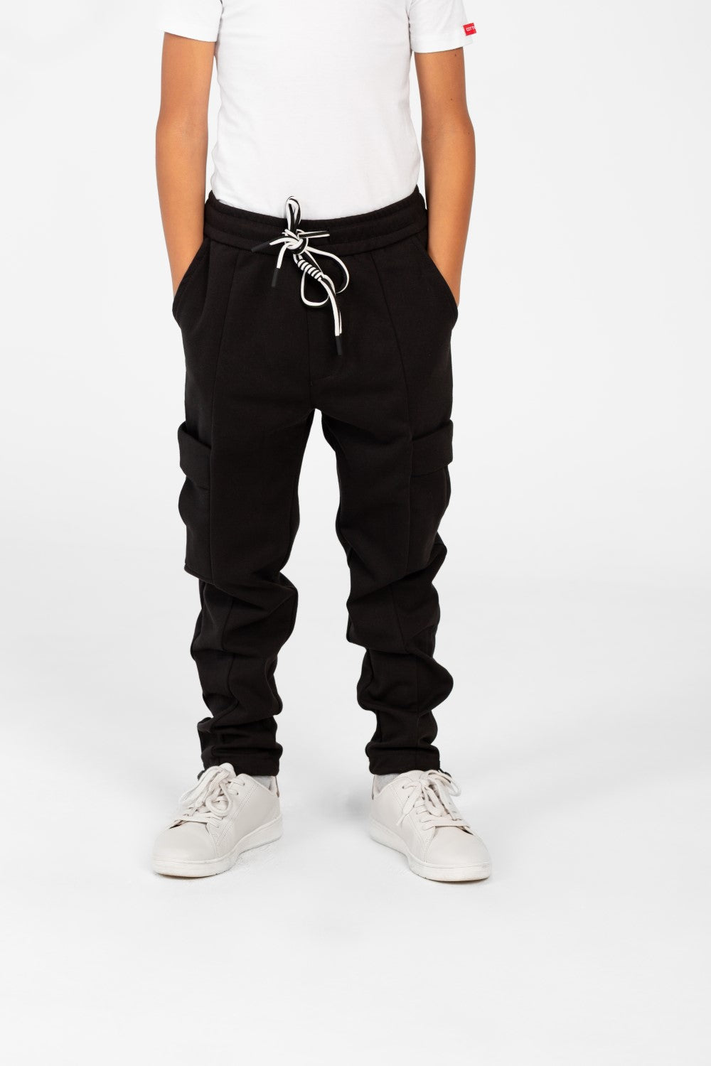 Boy's Round Printed Oversized Half Sleeved Sweatpants