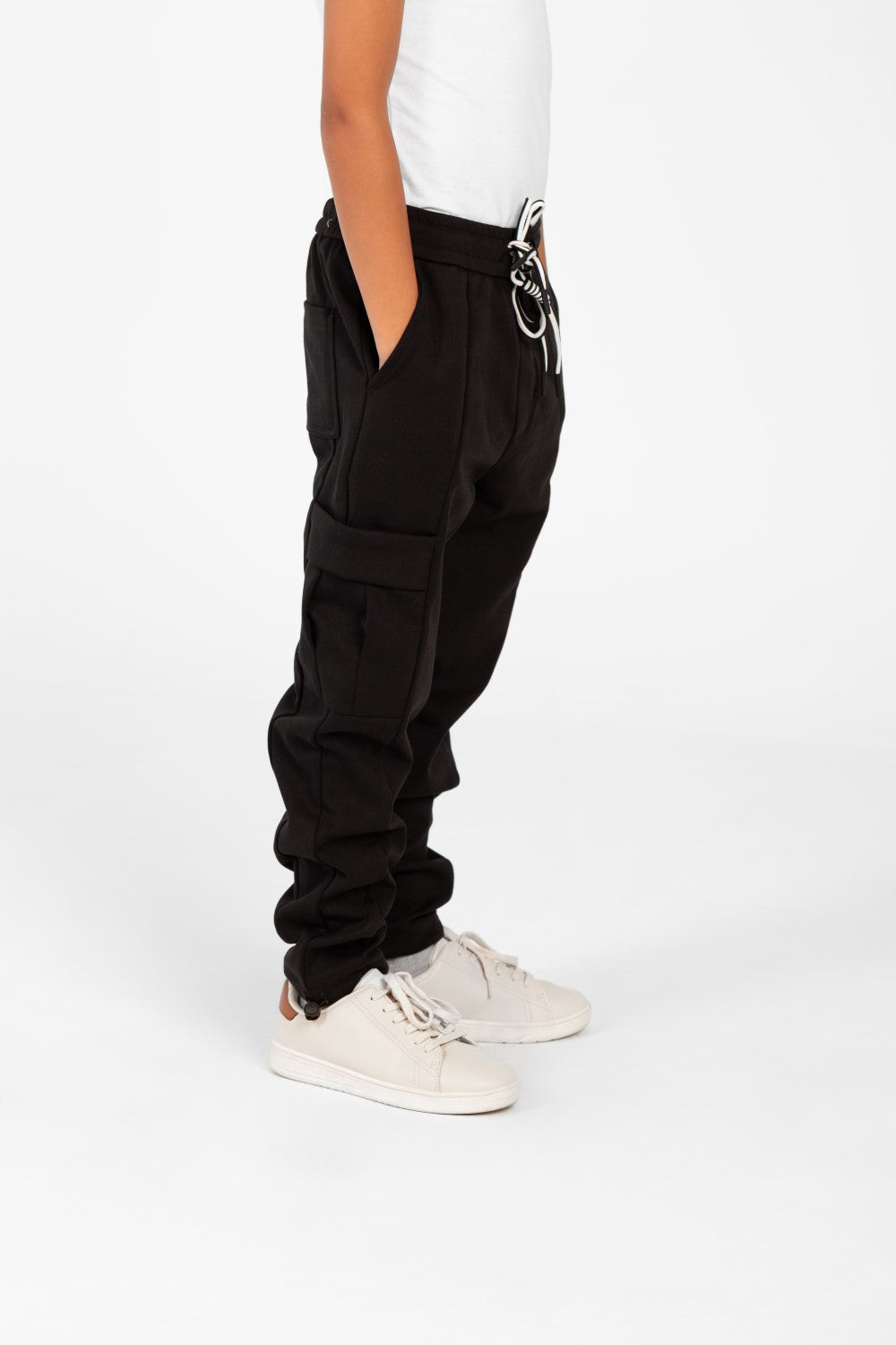 Boy's Round Printed Oversized Half Sleeved Sweatpants
