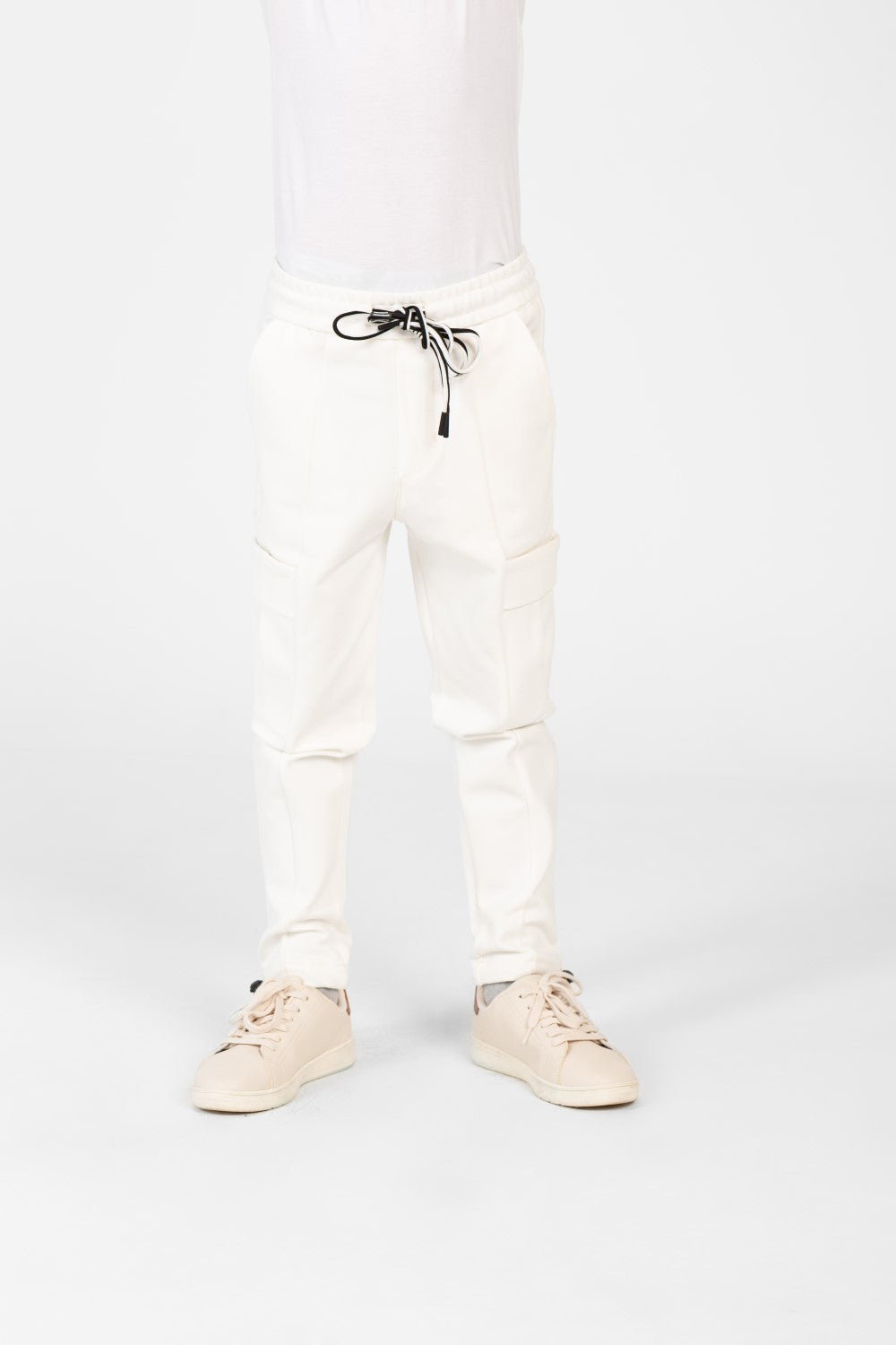 Boy's Round Printed Oversized Half Sleeved Sweatpants