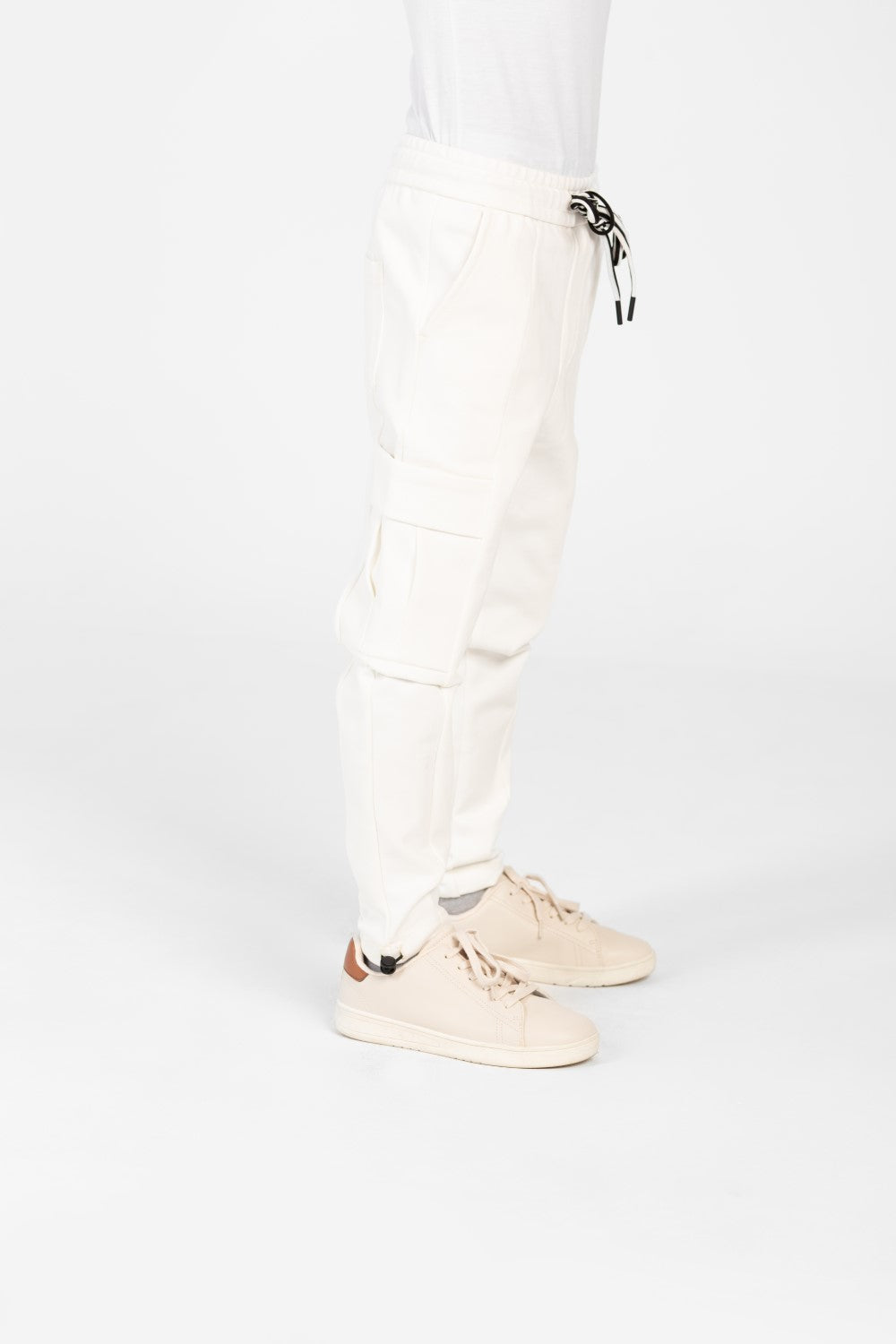 Boy's Round Printed Oversized Half Sleeved Sweatpants