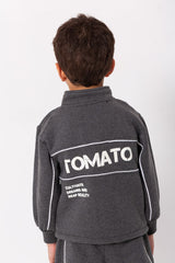 Boy's Padded Front & Back Printed Made Of Melton Training Suit