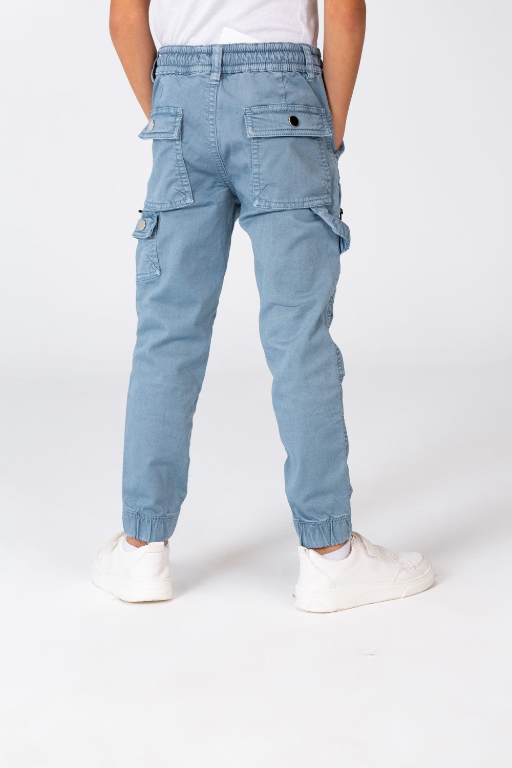 Boy's Gabardine Sherwal Pants With A Modern Cut And Distinctive Pockets