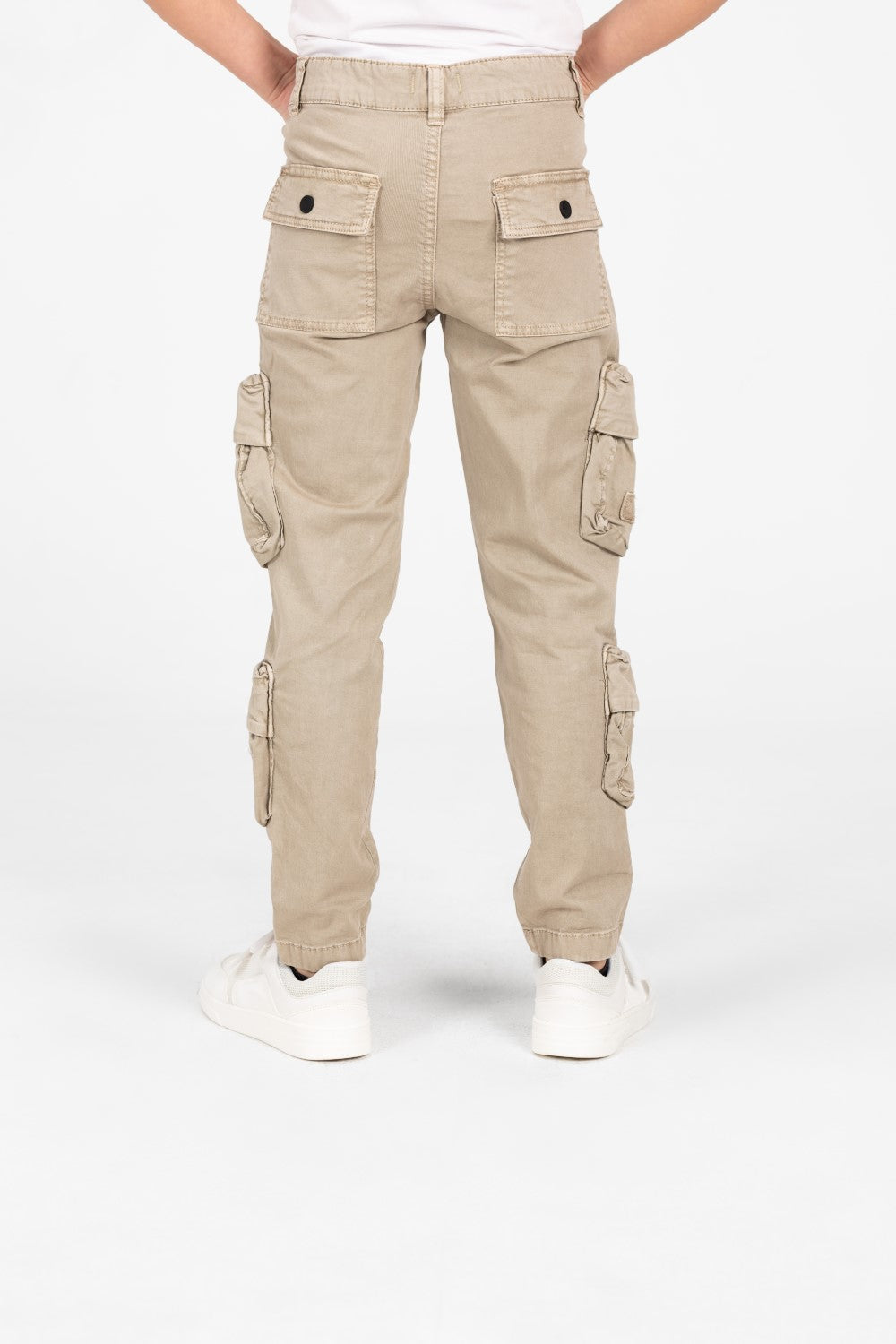 Boy's Gabardine Sherwal Pants With Distinctive Side Pockets