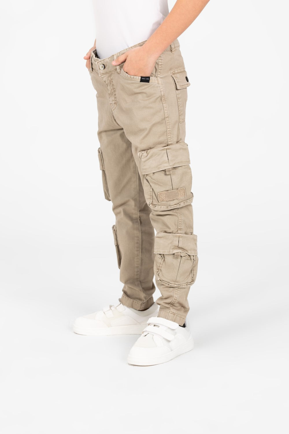 Boy's Gabardine Sherwal Pants With Distinctive Side Pockets