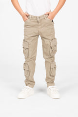 Boy's Gabardine Sherwal Pants With Distinctive Side Pockets