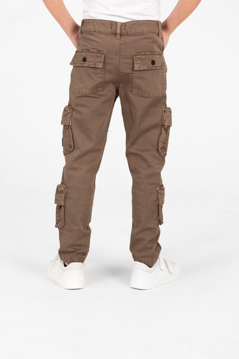 Boy's Gabardine Sherwal Pants With Distinctive Side Pockets