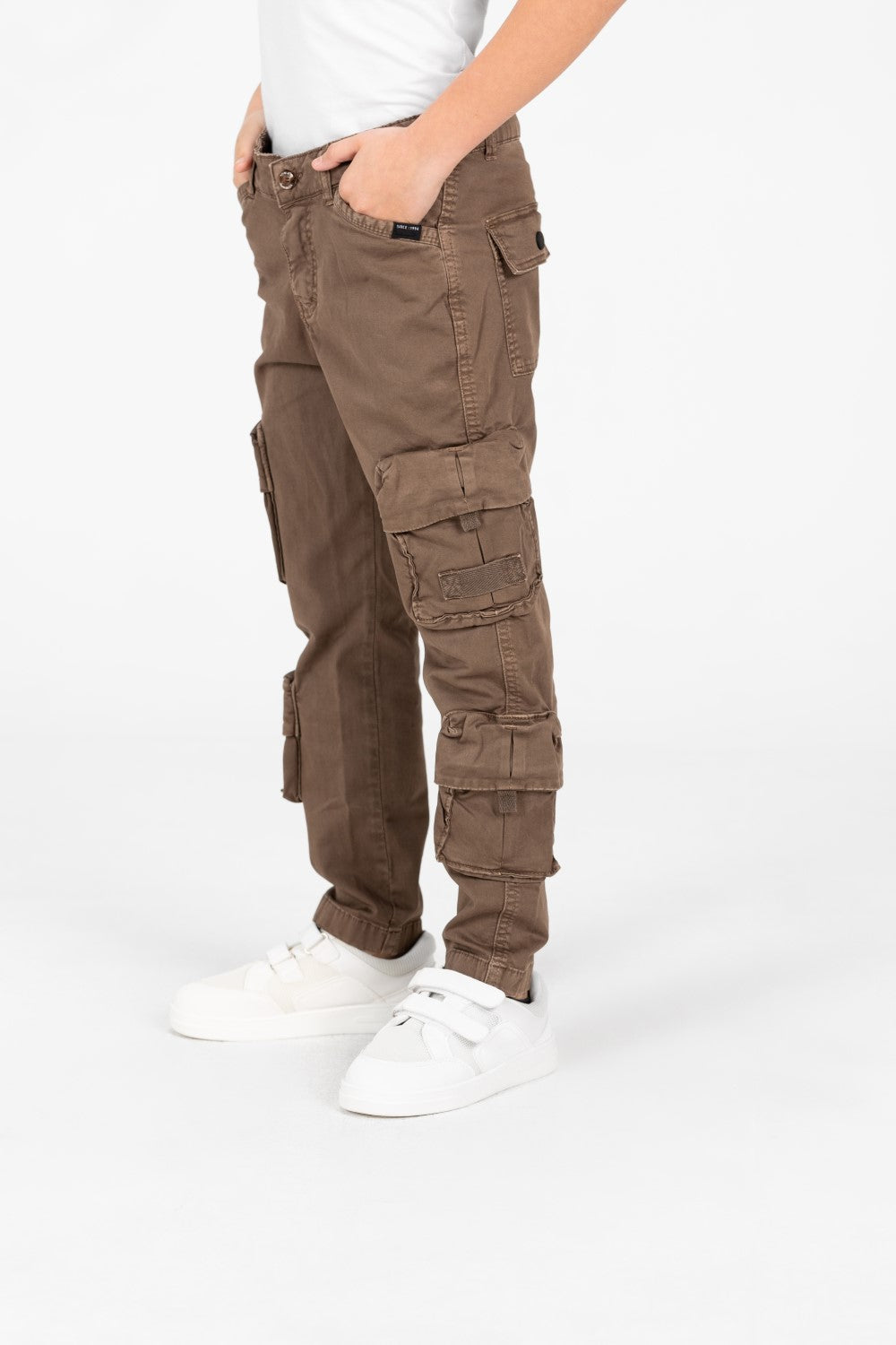 Boy's Gabardine Sherwal Pants With Distinctive Side Pockets