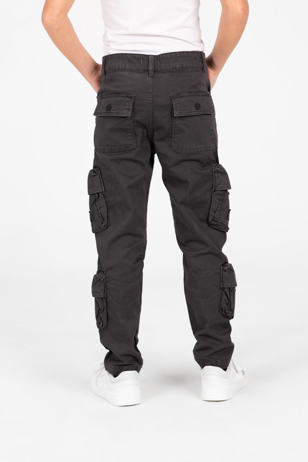 Boy's Gabardine Sherwal Pants With Distinctive Side Pockets