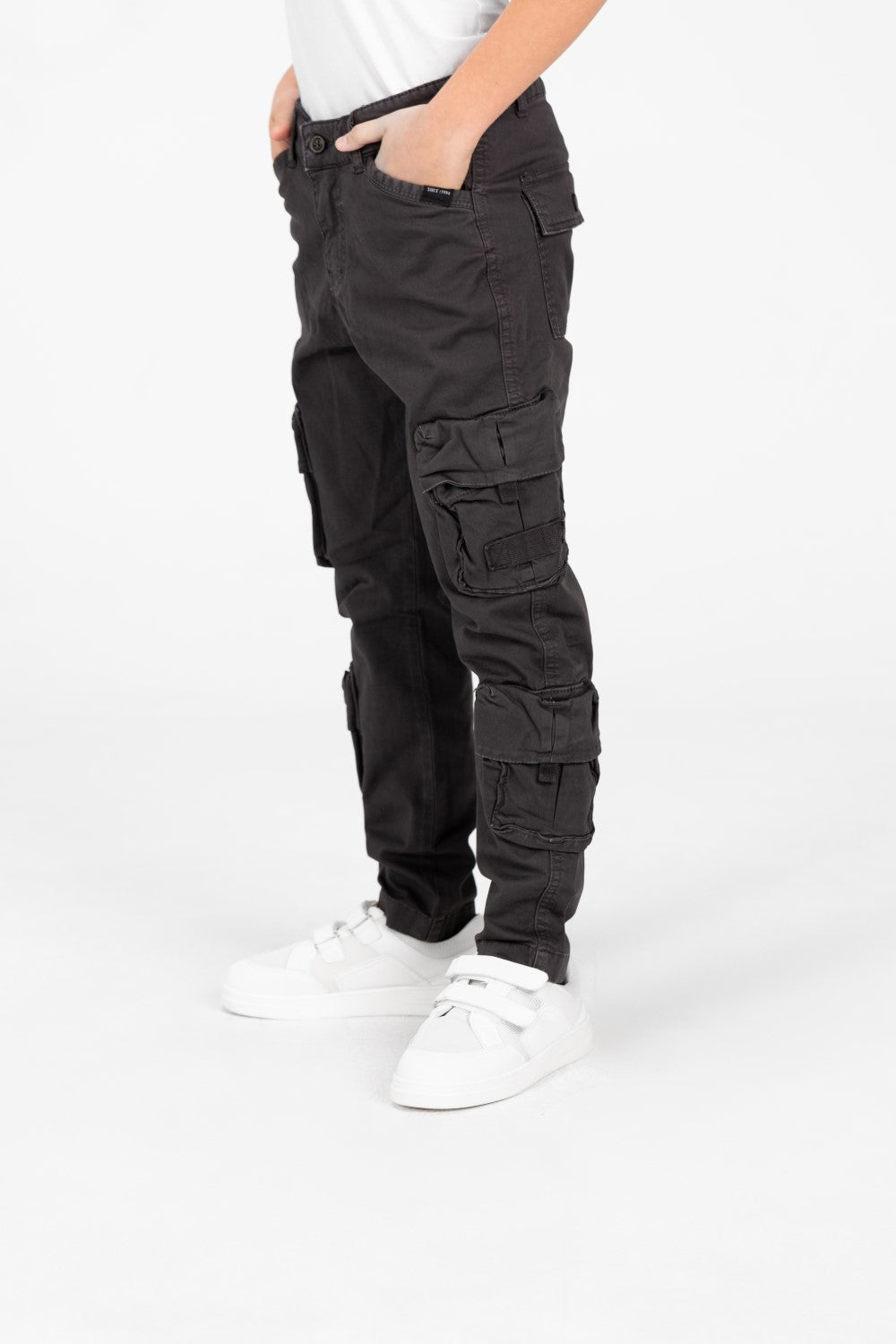 Boy's Gabardine Sherwal Pants With Distinctive Side Pockets