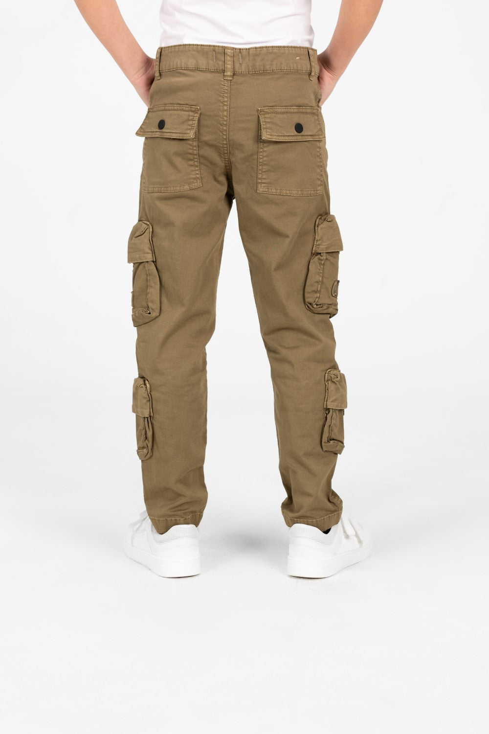 Boy's Gabardine Sherwal Pants With Distinctive Side Pockets
