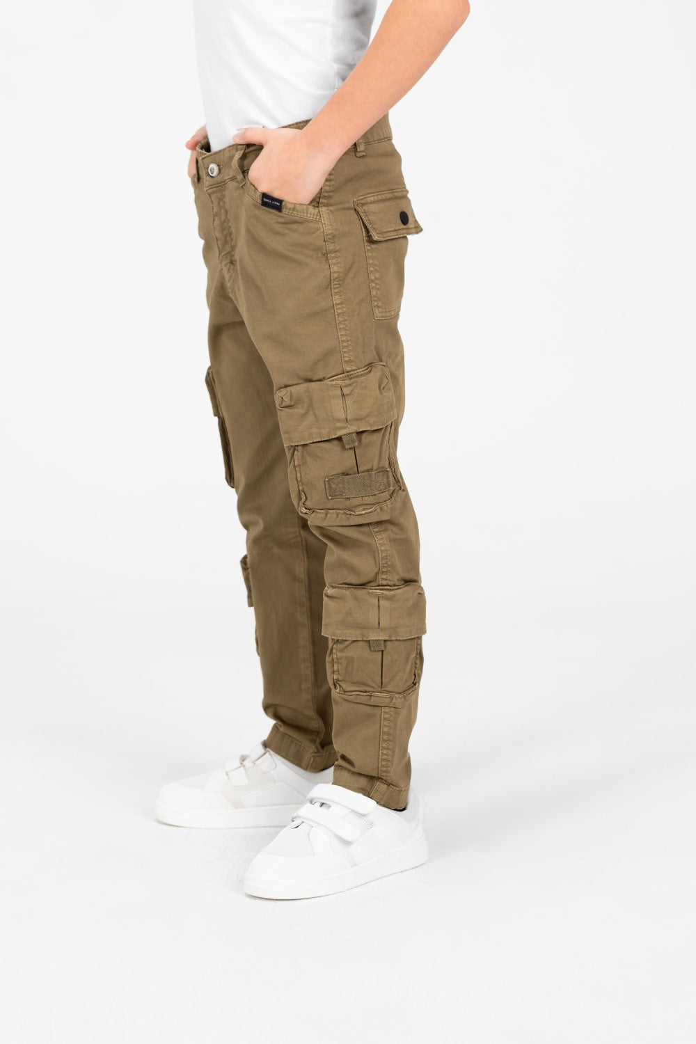 Boy's Gabardine Sherwal Pants With Distinctive Side Pockets