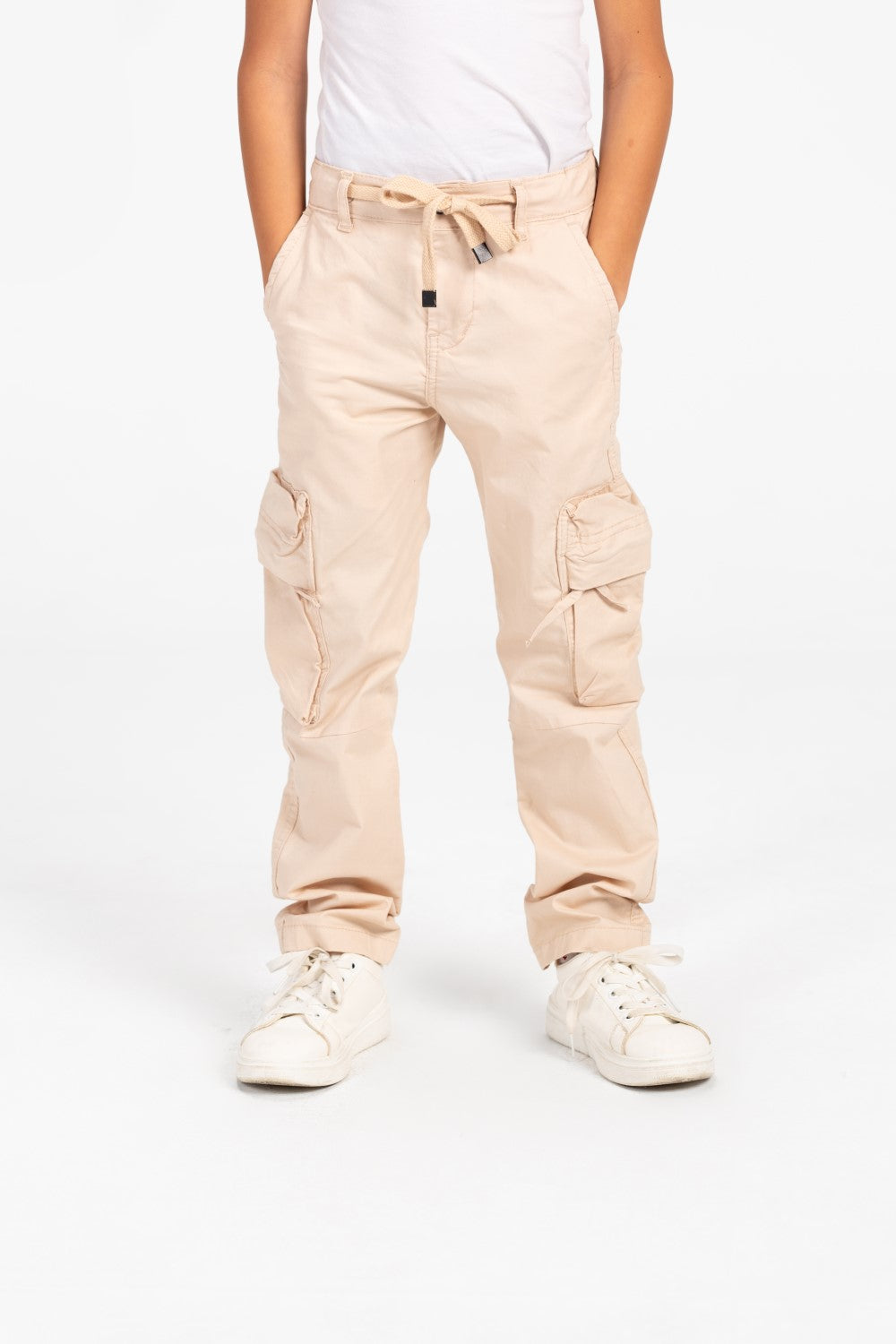Boy's Sherwal Gabardine Cargo Pants With Pockets