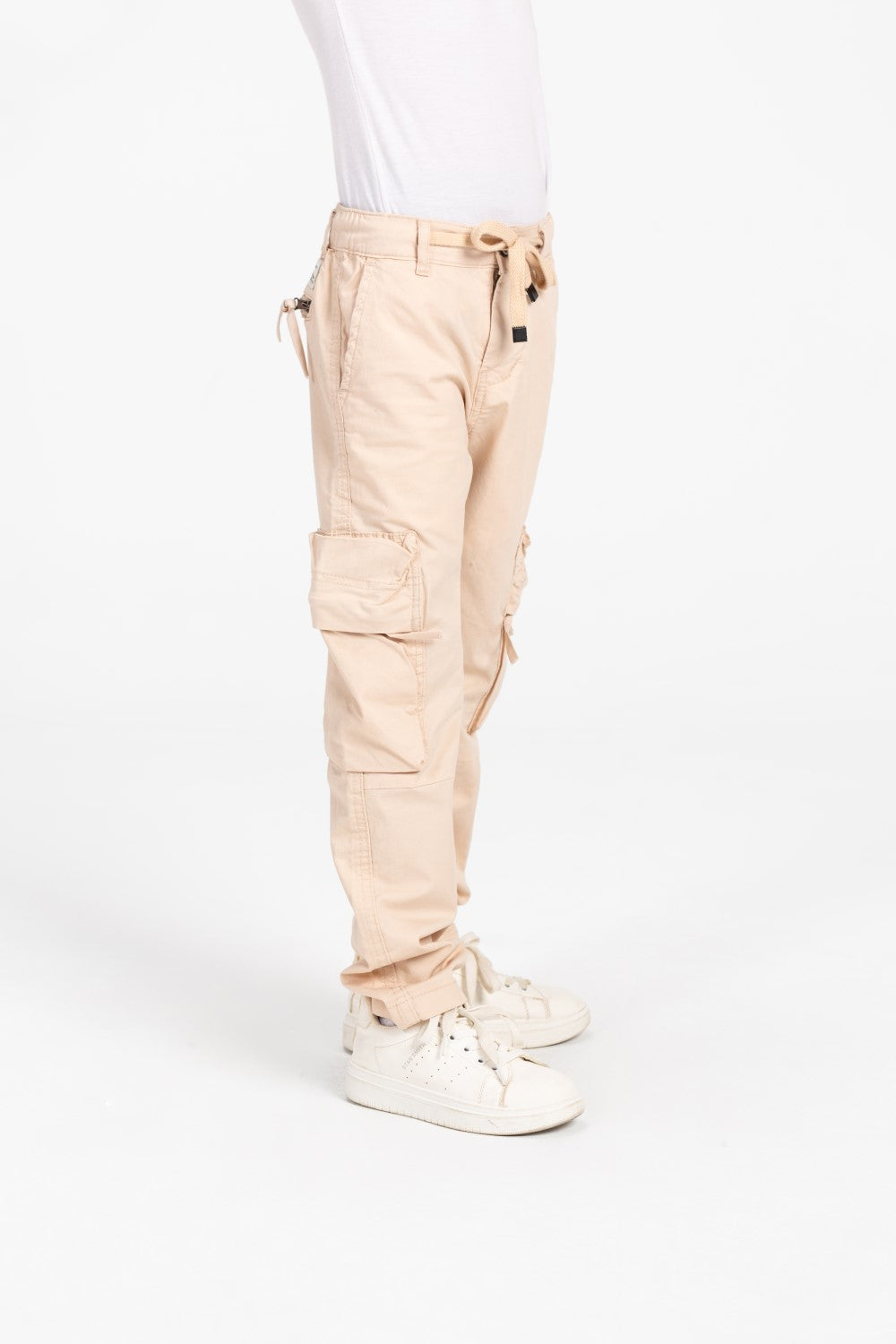 Boy's Sherwal Gabardine Cargo Pants With Pockets