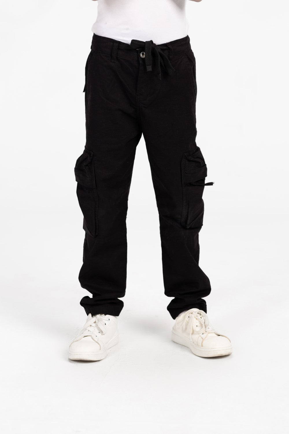 Boy's Sherwal Gabardine Cargo Pants With Pockets