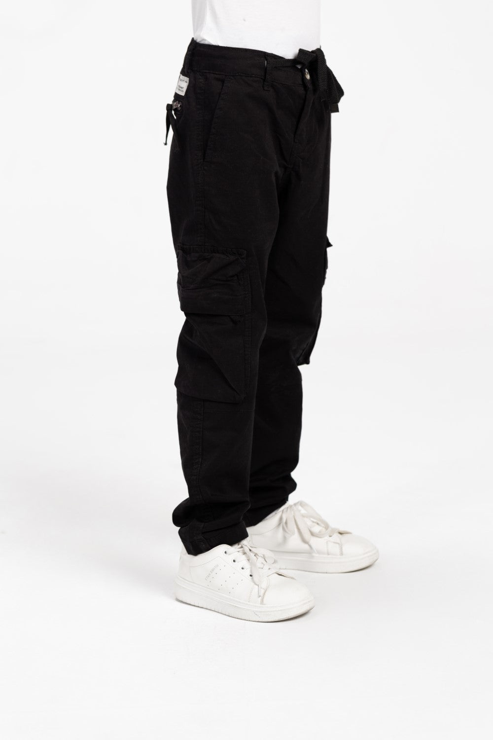 Boy's Sherwal Gabardine Cargo Pants With Pockets