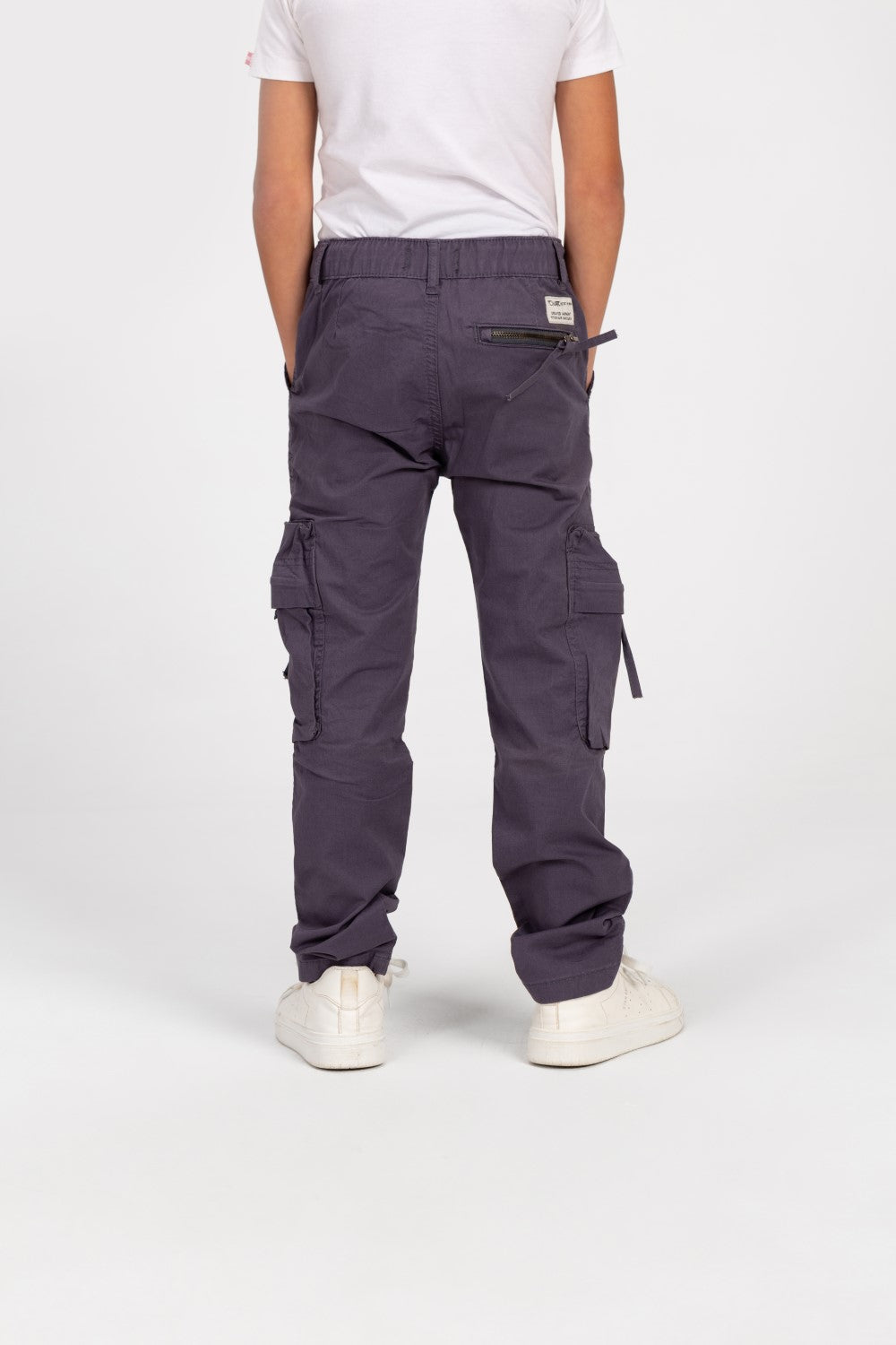 Boy's Sherwal Gabardine Cargo Pants With Pockets