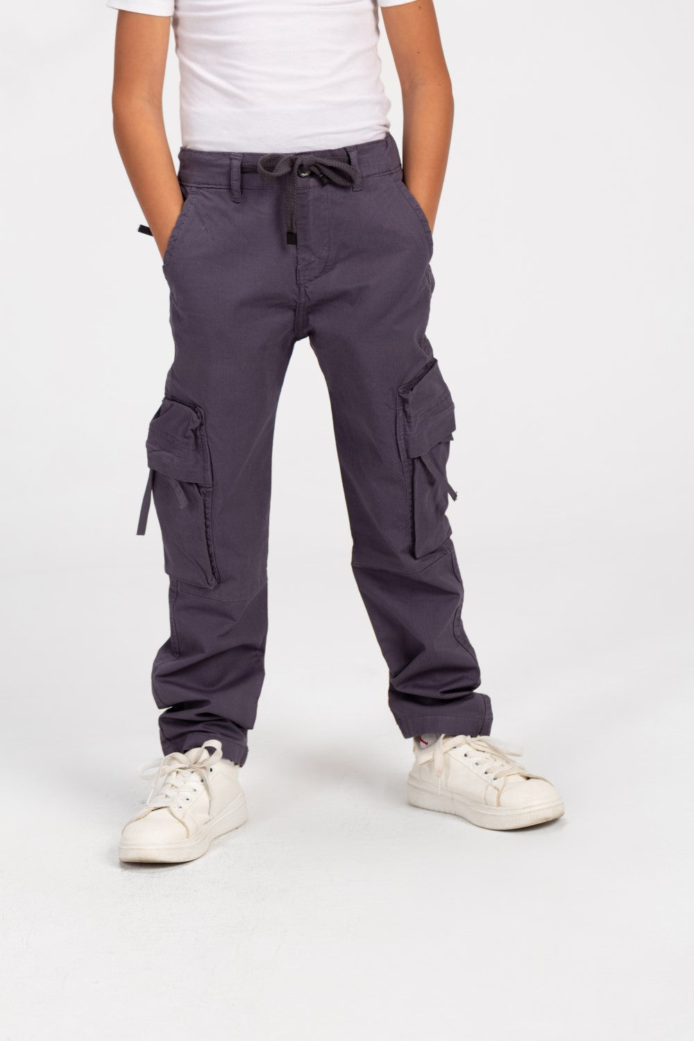 Boy's Sherwal Gabardine Cargo Pants With Pockets