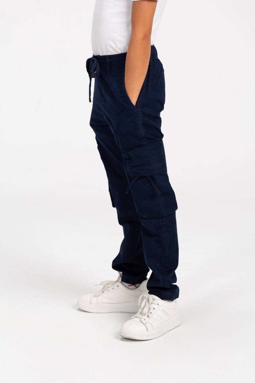 Boy's Sherwal Gabardine Cargo Pants With Pockets