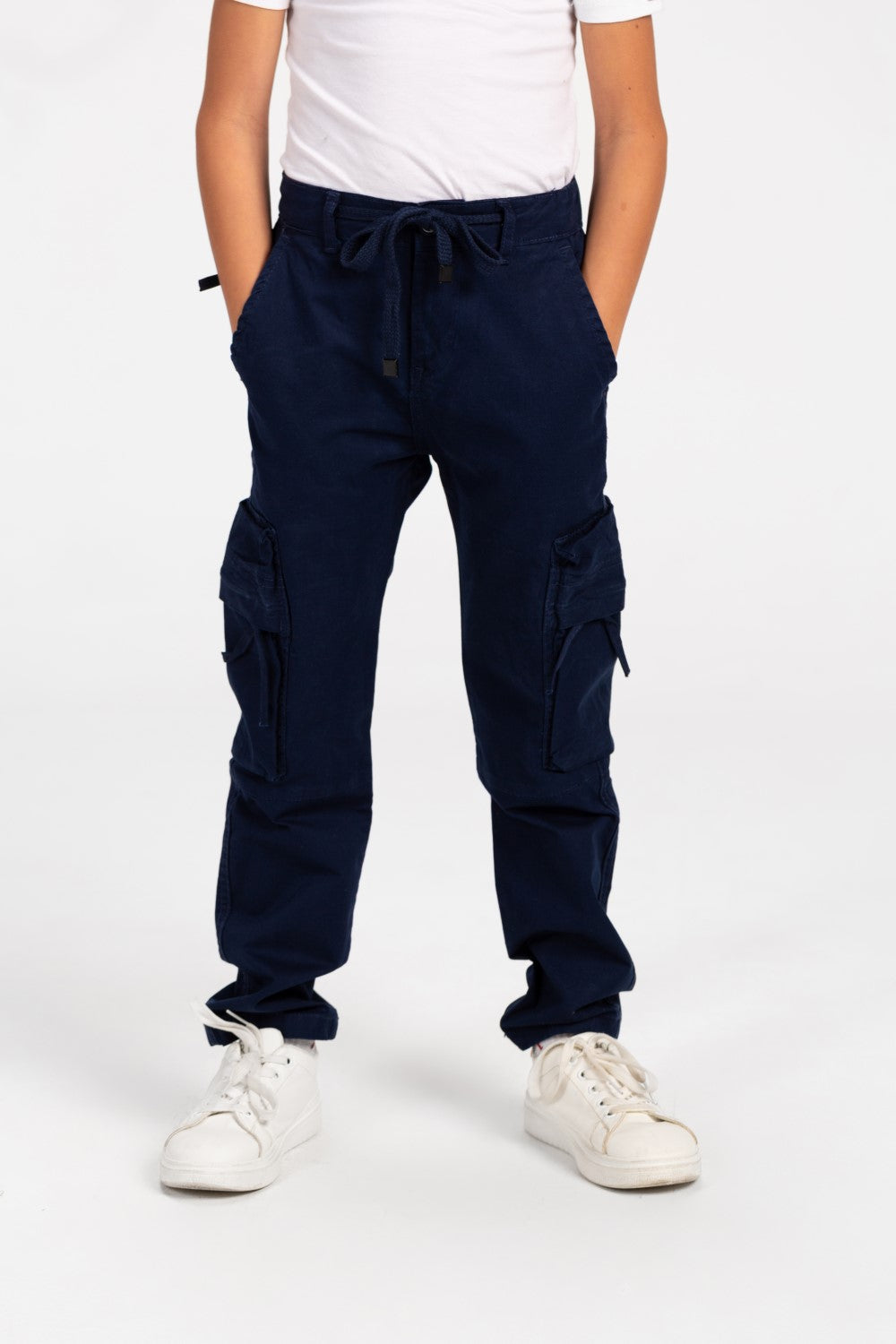 Boy's Sherwal Gabardine Cargo Pants With Pockets