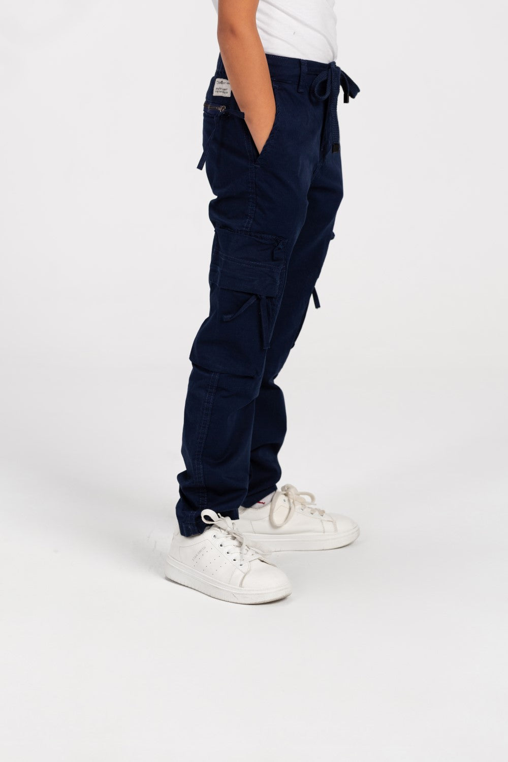 Boy's Sherwal Gabardine Cargo Pants With Pockets