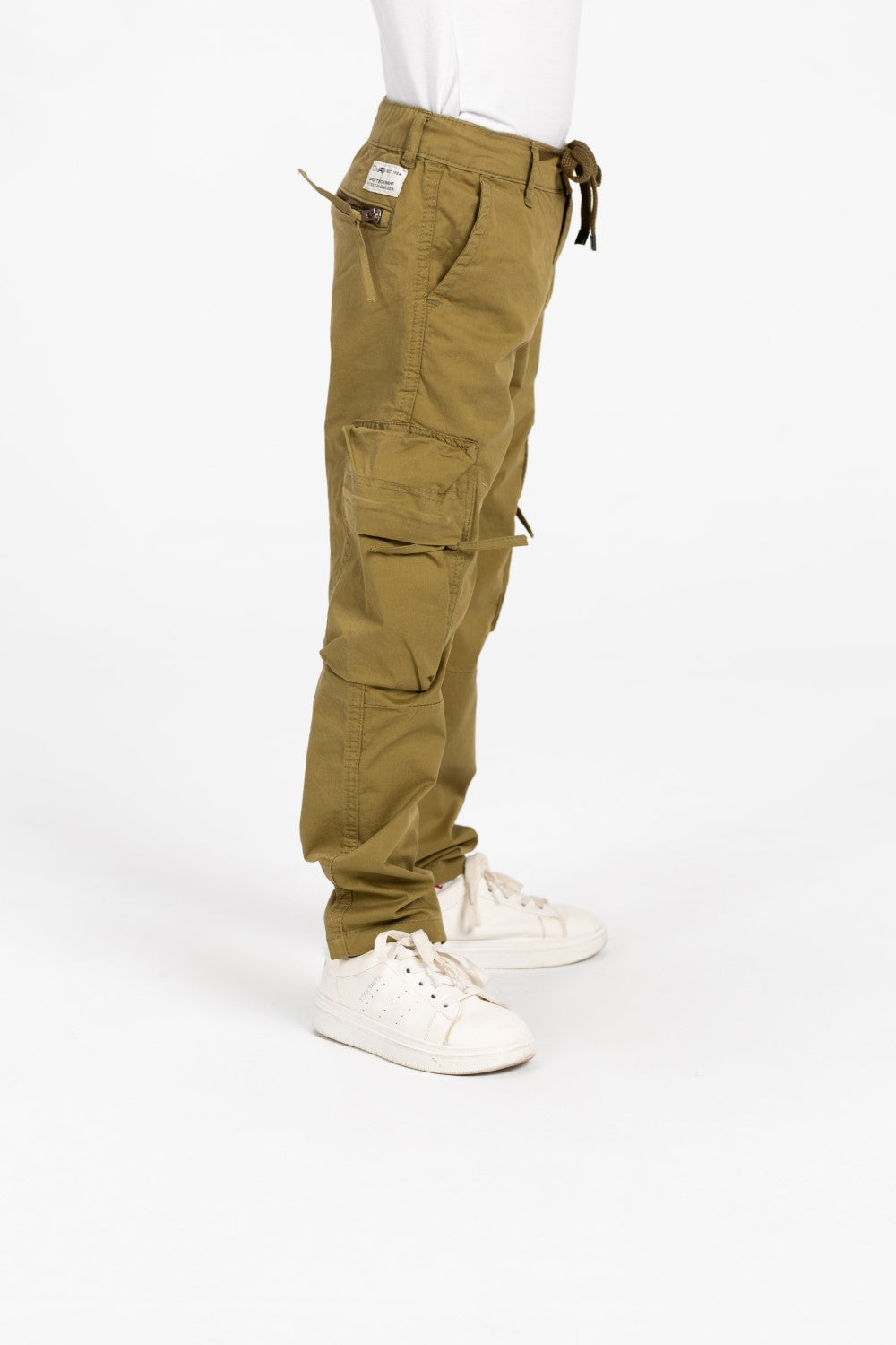 Boy's Sherwal Gabardine Cargo Pants With Pockets