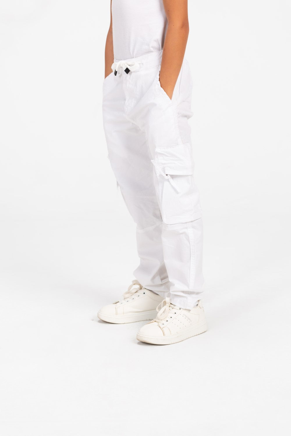 Boy's Sherwal Gabardine Cargo Pants With Pockets