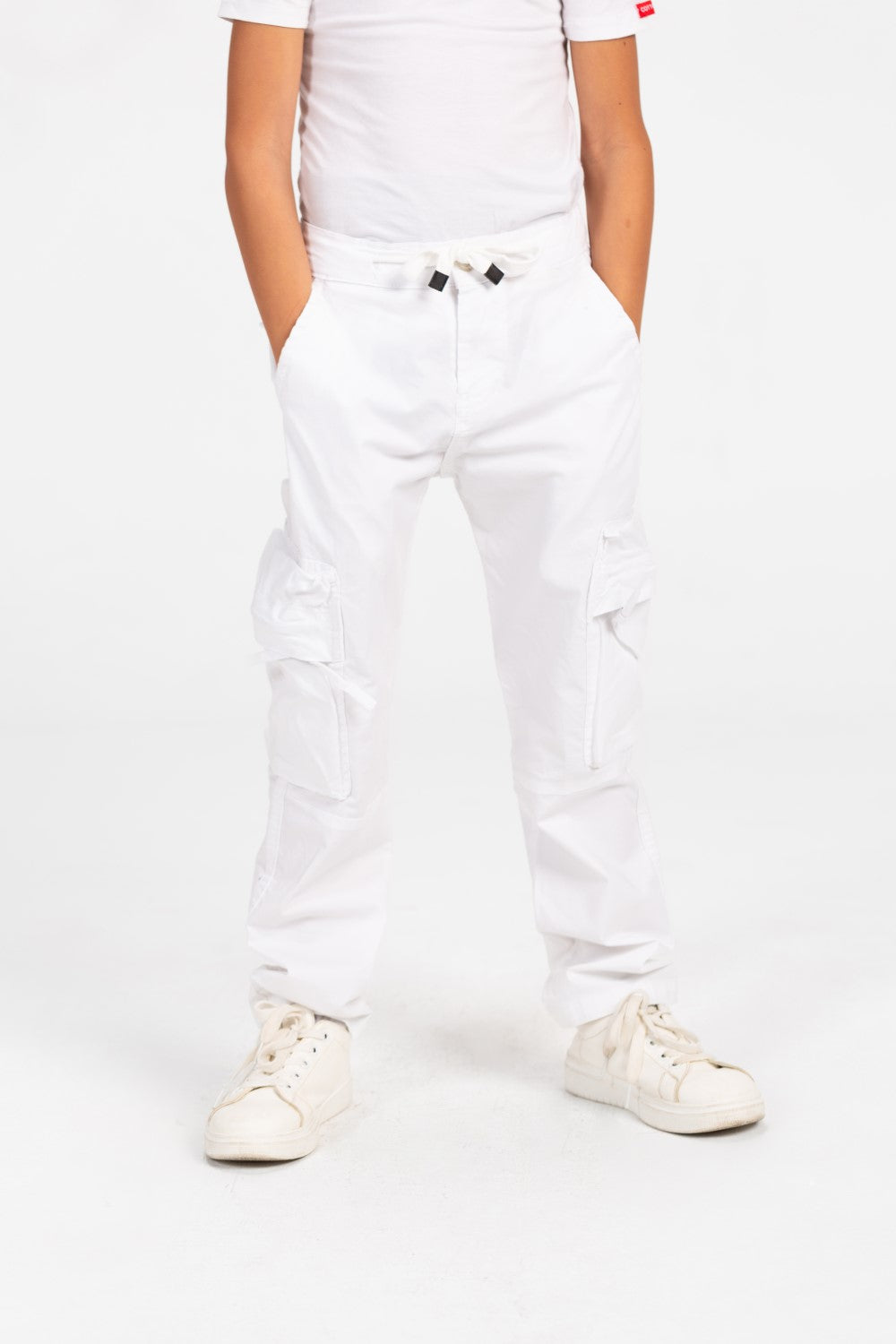 Boy's Sherwal Gabardine Cargo Pants With Pockets