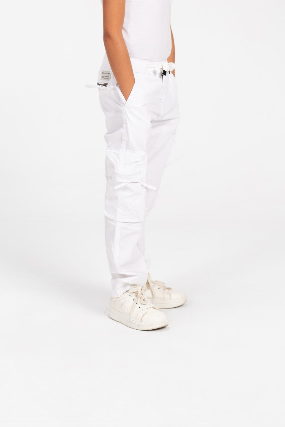 Boy's Sherwal Gabardine Cargo Pants With Pockets
