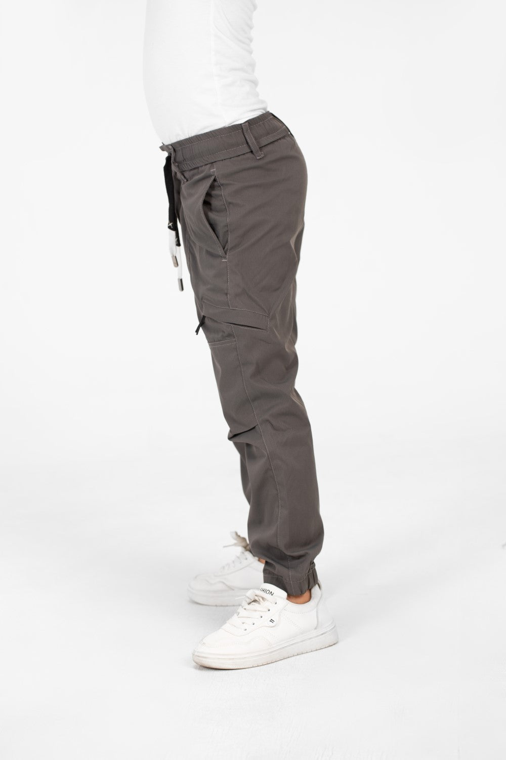 Boy's Gabardine Sherwal Pants With A Drawstring In The Middle And Pockets
