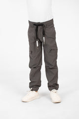Boy's Gabardine Sherwal Pants With A Drawstring In The Middle And Pockets